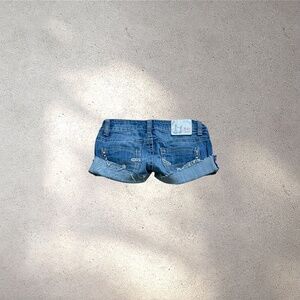 Baker Street Low Rise Micro Denim Shorts